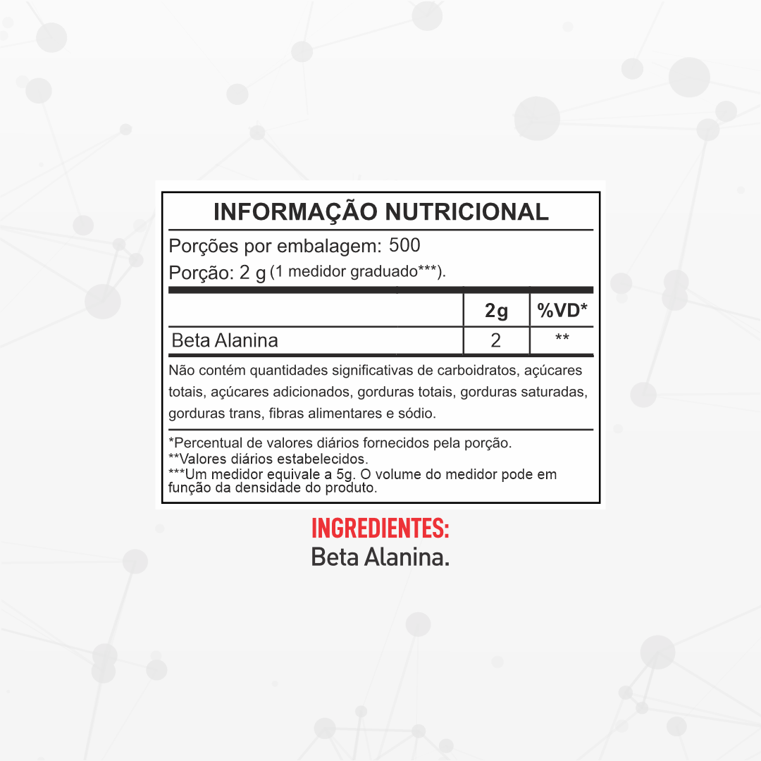 Beta Alanina 1kg - Barak Nutrition